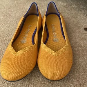 Yellow Rothy’s size 7.5 warm